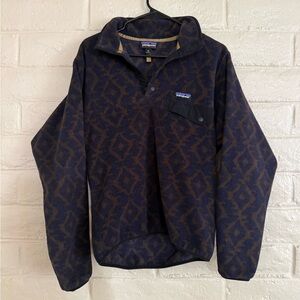 Patagonia Navy and Brown Synchilla
